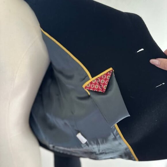 J.Crew Coat Size 6 Black Cropped Wool Peacoat- Great condition - Picture 6 of 8